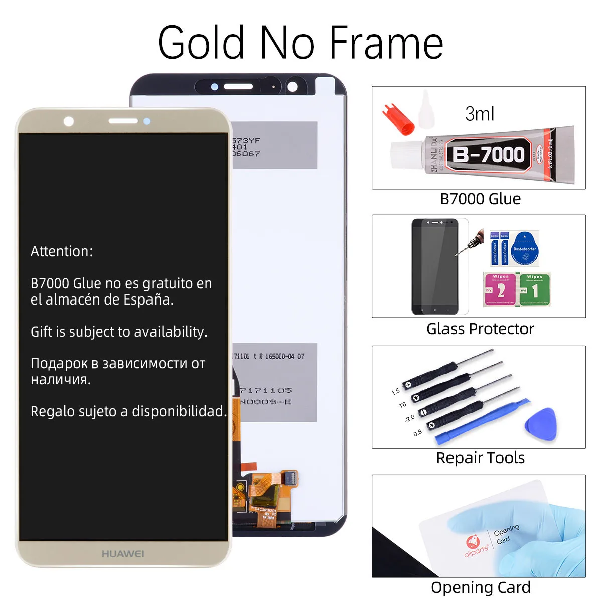 No Frame Gold Дисплей для HUAWEI P Smart Enjoy 7S FIG LX1 fig-lx3 fig-lx1 LCD в сборе с тачскрином на рамке 5.65'' черный белый синий золото - Цвет: No Frame Gold