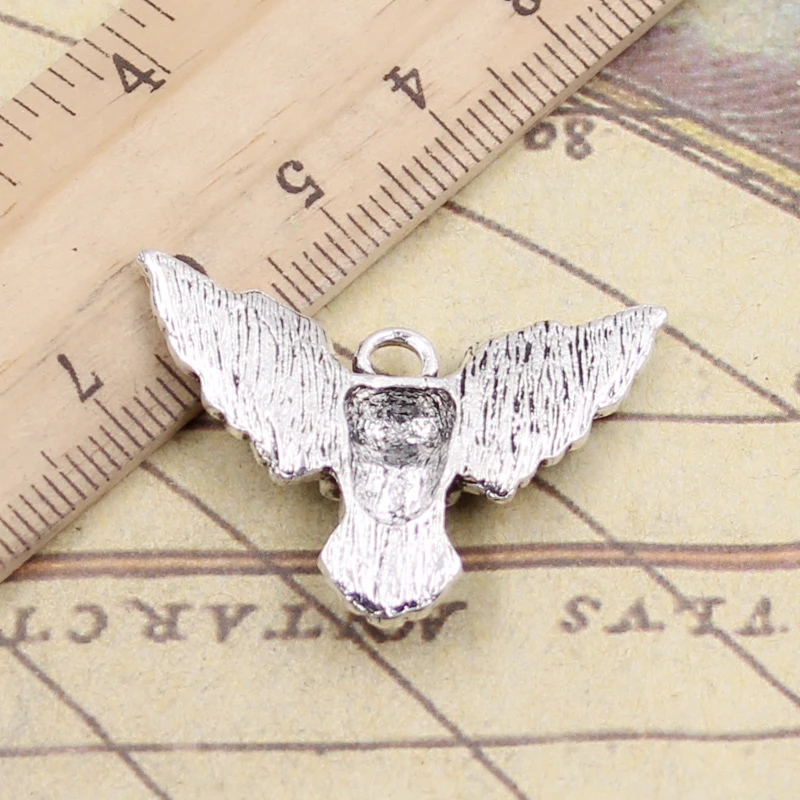 

10pcs Charms Fly Skull Bat 34x25mm Tibetan Silver Color Pendants Antique Jewelry Making DIY Handmade Craft