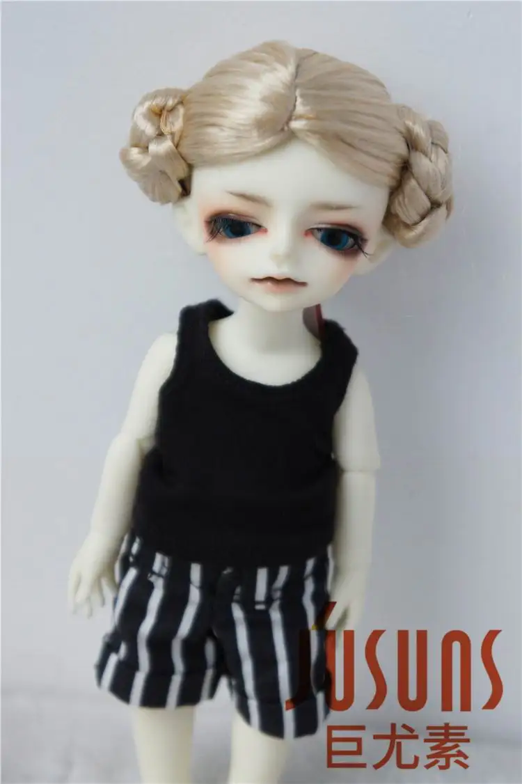 JD102 1/12 1/8 прекрасная балерина BJD Искусственные парики Женская 4-5 дюймов 5-6