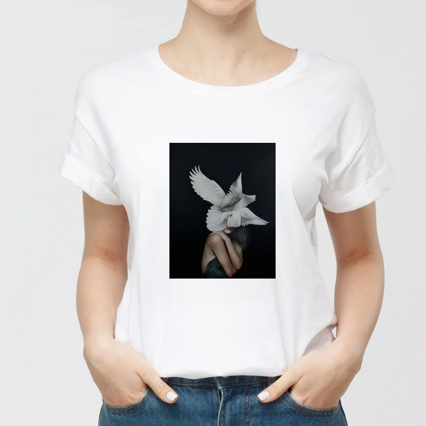 ERNESTNM Новое поступление Харадзюку эстетика женская футболка сексуальные цветы