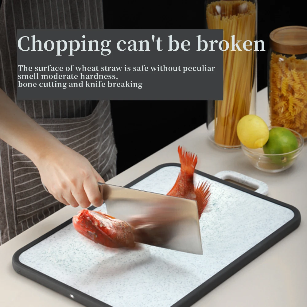 

Double Sided Stainless Steel Chopping Block Multifunctional Kitchen Antimicrobic Mildewproof Vegetable Meat Cutting Board Durabl