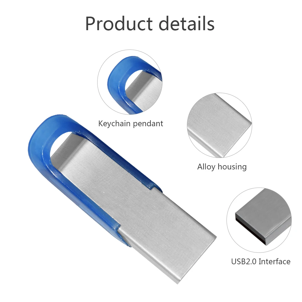 Металлический usb 2.0 флеш-накопитель 10 шт./лот 128 ГБ высокоскоростной 4 8 16
