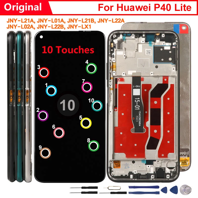 

For Huawei P40 Lite LCD Display Touch Screen Replacement Display For Huawei P40 Lite P 40 Lite LCD Screen Assembly 6.4inch AAA+