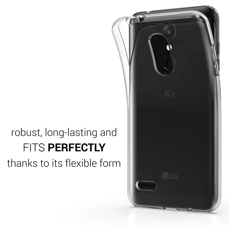 Прозрачный сверхтонкий чехол для телефона LG K8 K9 2018 LGK8 LGK9 мягкий из чистого