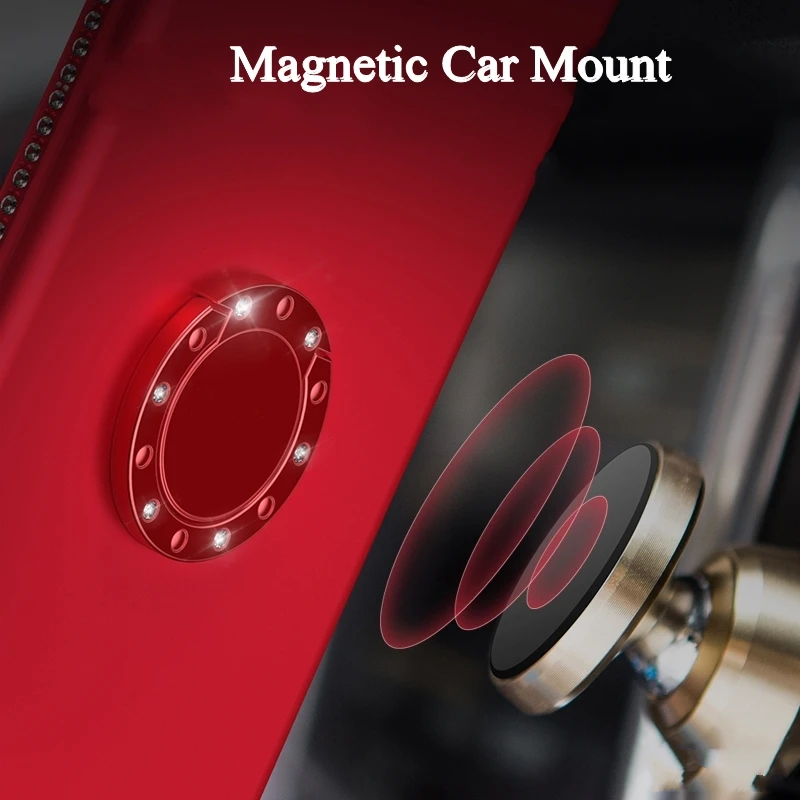 Алмазный чехол для samsung Galaxy A7 A8 A6 плюс 2018 A5 A3 2017 Крышка J8 J6 J4 J3 J7 J5 Prime Pro кольцо -