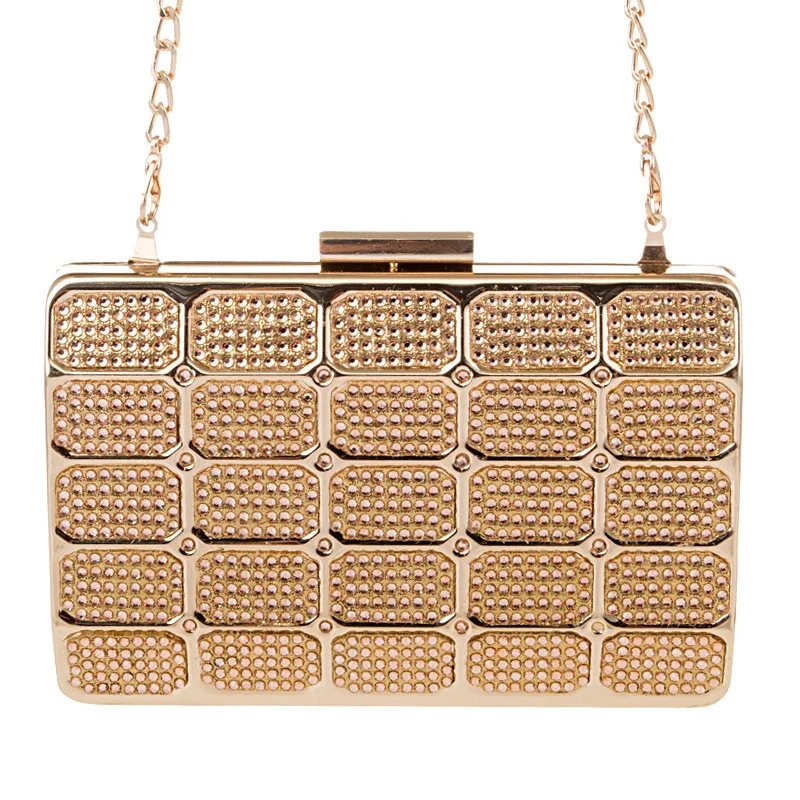 

2021 Women Diamond Chain Shoulder Bags Luxury Bling Banquet Clutch Wallets For Ladies Dinner Bags Drop Shipping MN1610