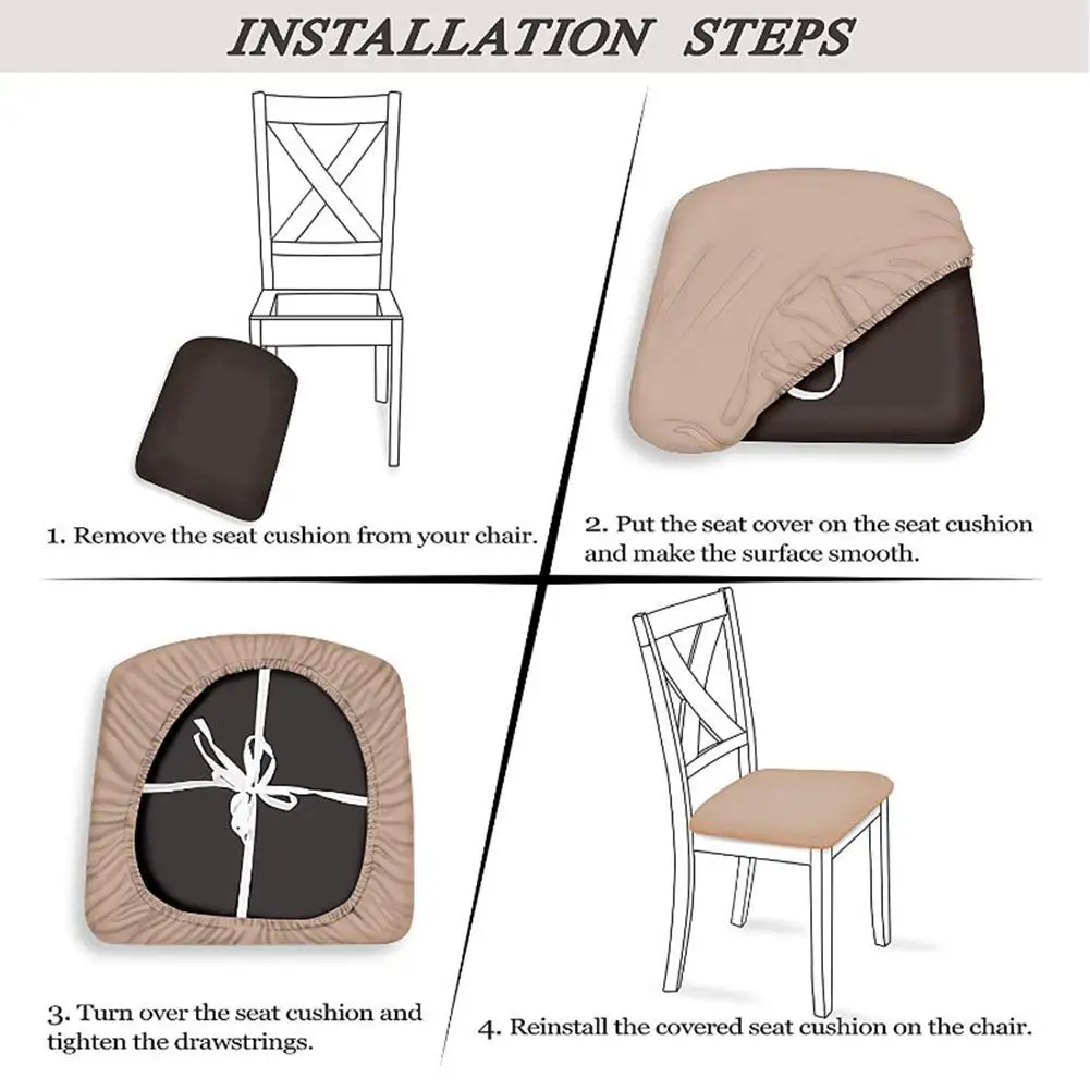 

Office And Home Chair Cushion Cover Square Cushion Cover Removable Covers Antifouling Colour Multiple Washable P5D5