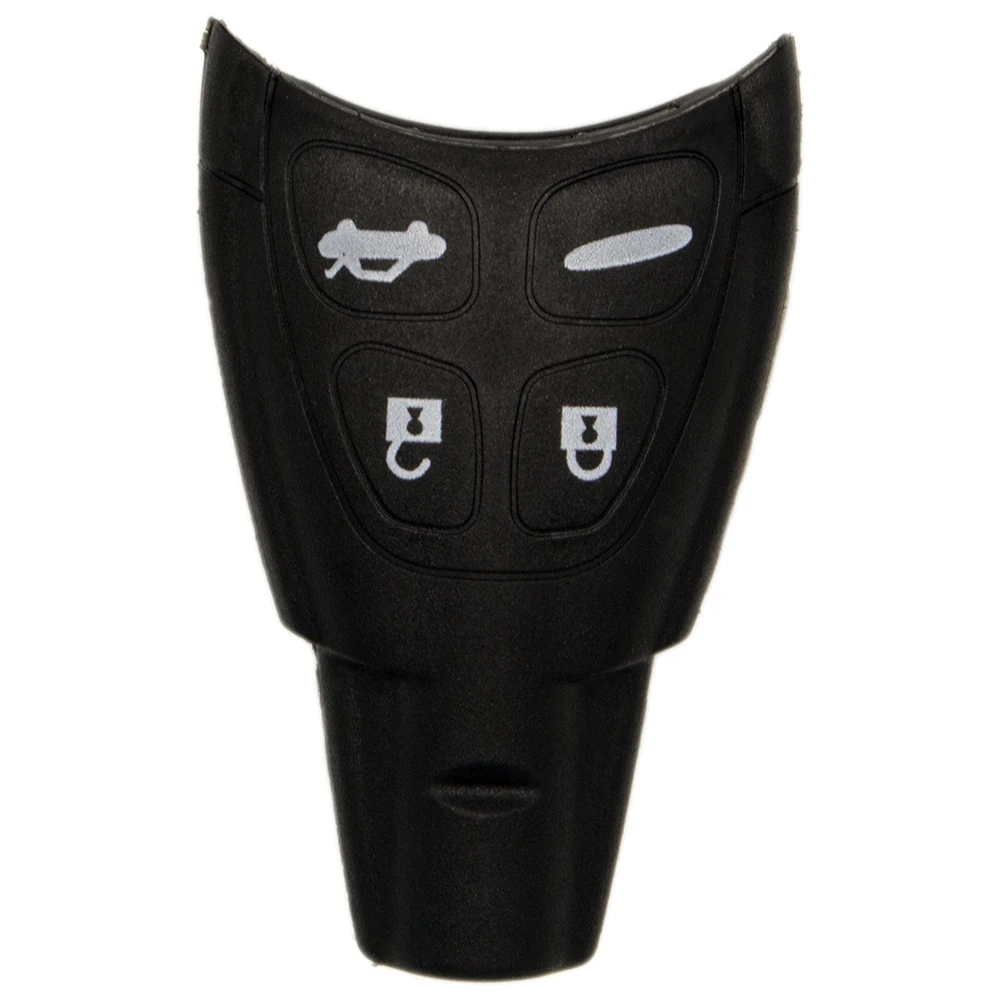 

WhatsKey Keyless Entry Remote Key Shell For Saab 93 95 9-3 9-5 2003-2009 Replacement 4 Button Car Key Shell Cover Soft Fob Case