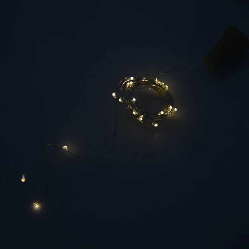 

1PCS Solar 2M LED Cork Shaped 20 LED Night Fairy String Light Kork Solarbetrieben Licht Wine Bottle Lamp Party Celebration Gift