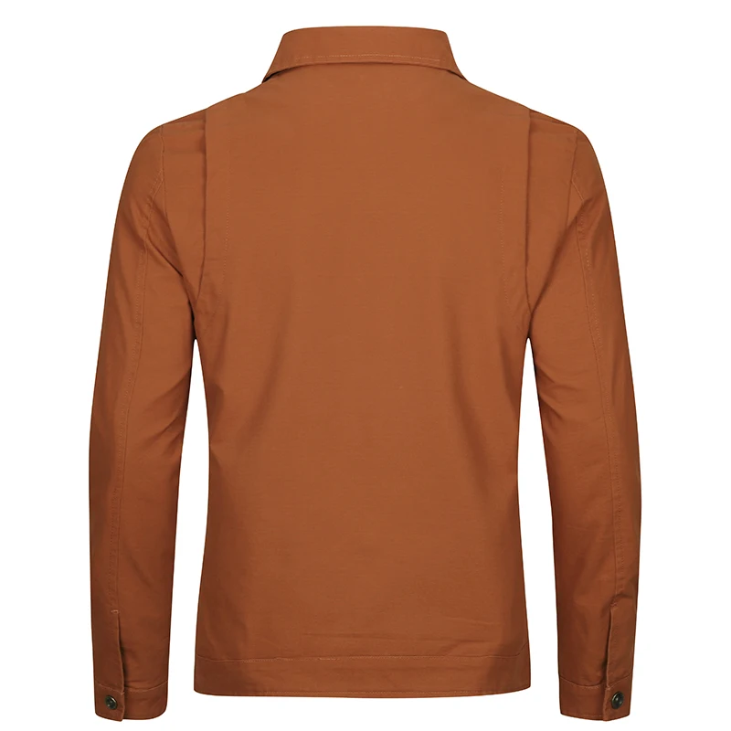 Простое однобортное пальто для мужчин однотонная мужская куртка из полиэстера с