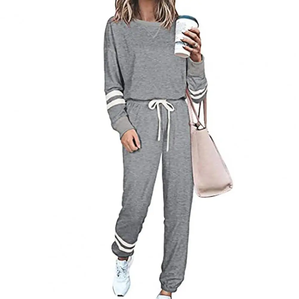 

Solid Casual Tracksuit Women Sports 2 Pieces Set Sweatshirts Pullover Hoodies Suit 2021 Home Sweatpants Shorts Outfits