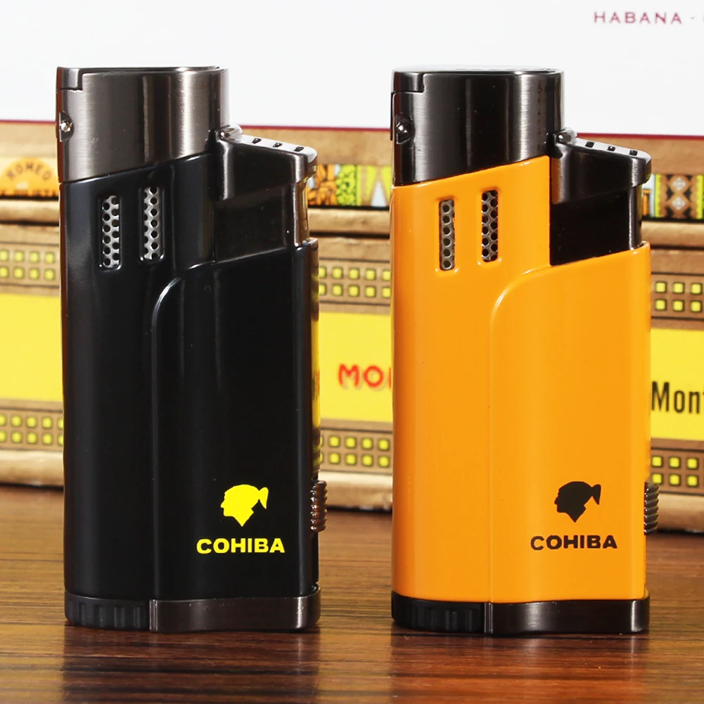 Винтажный фонарь COHIBA ветрозащитная мини зажигалка Бутановая портативная