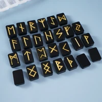 crystal epoxy resin pendant mould diy crafts runes letter word model casting silicone jewelry tools