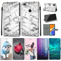 for honor 8 lite p9 lite 2017 fundas book cover marble pattern phone case for huawei p8 lite 2017 capa flip leather wallet case