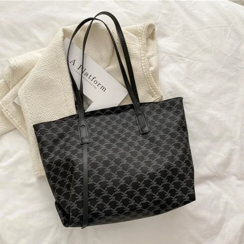 2022 повседневные сумки-тоуты простого дизайна Вместительная женская сумка на