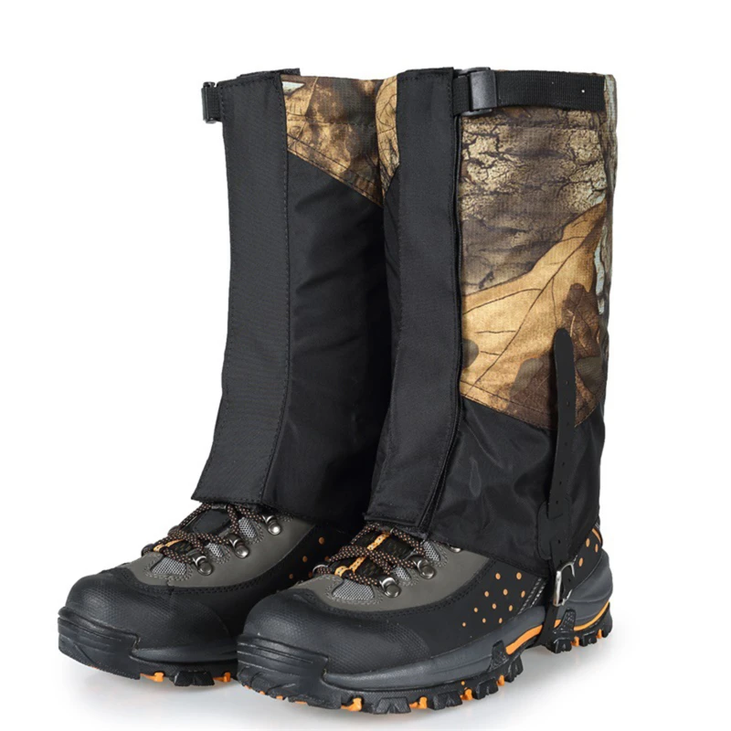 

Foot Cover Outdoor Durable Waterproof Highly Breathable Hiking Climbing Hunting Double-Deck High Gaiters Snow Legging Wraps