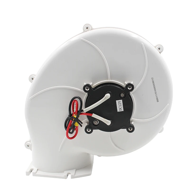 Белый вентилятор для улитки аккумулятора постоянный ток вытяжной караван