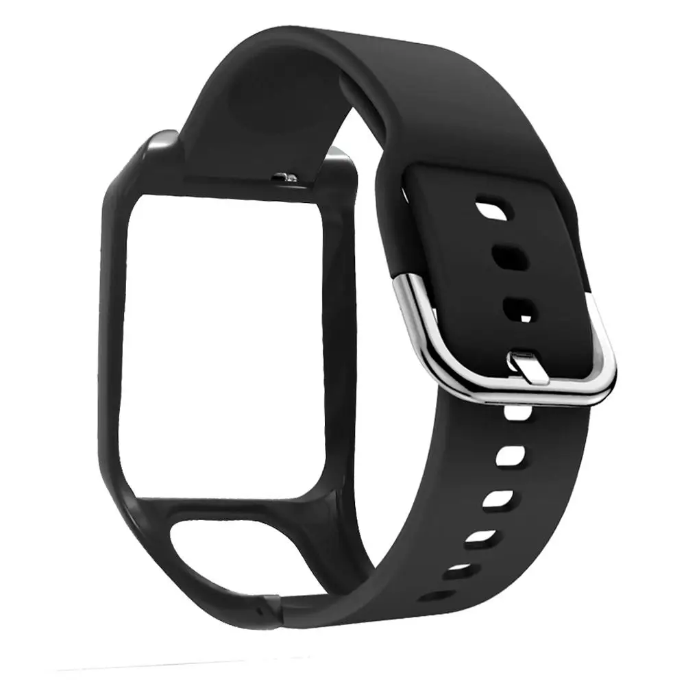 Силиконовый ремешок для часов TOMTOM Runner3 и Adventurer сменный наручных браслета