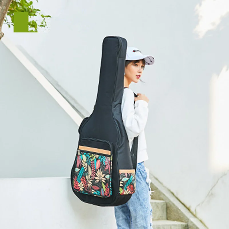 Чехол для гитары с принтом 41 дюйм водонепроницаемый рюкзак акустической