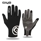 Спортивные велосипедные перчатки GIYO, длинные гелевые спортивные перчатки с пальцами для сенсорного экрана для мужчин и женщин, велосипедные перчатки, гоночные перчатки для горных и дорожных велосипедов