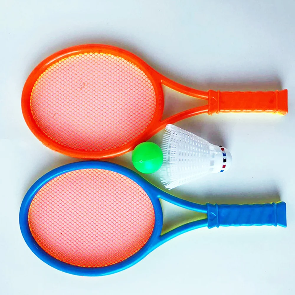 

Badminton Tennis Rackets Balls Set Children Kids Outdoor Sports Parent-Child Sports Educational Sports Game Toys for Children Bo