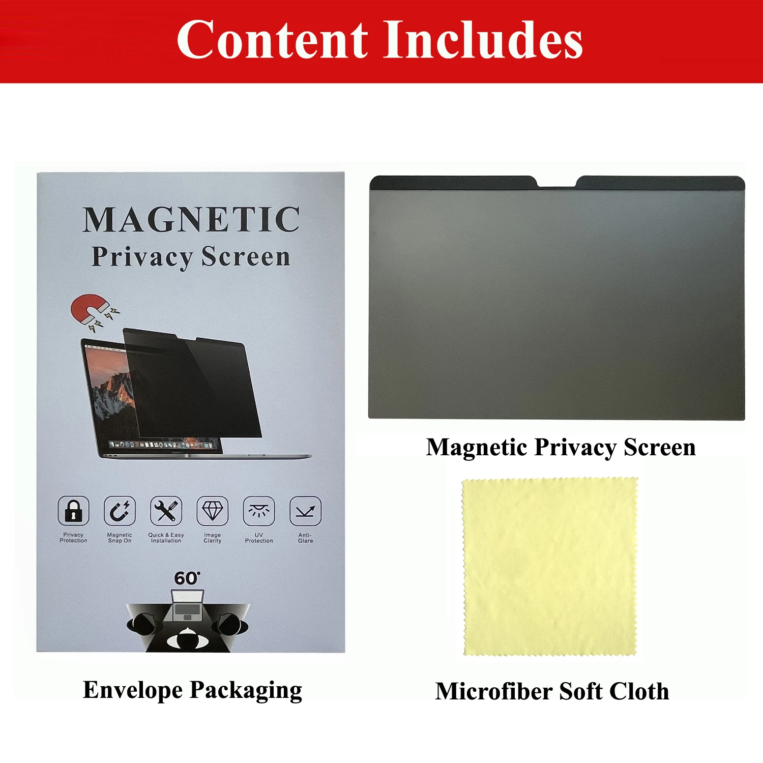 Магнитный антибликовый Фильтр конфиденциальности для MacBook Pro 13 дюймов с дисплеем