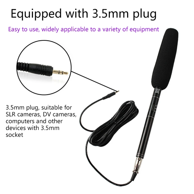 

News Interview Microphone SLR DV Camera Outdoor Live Broadcast Microphone