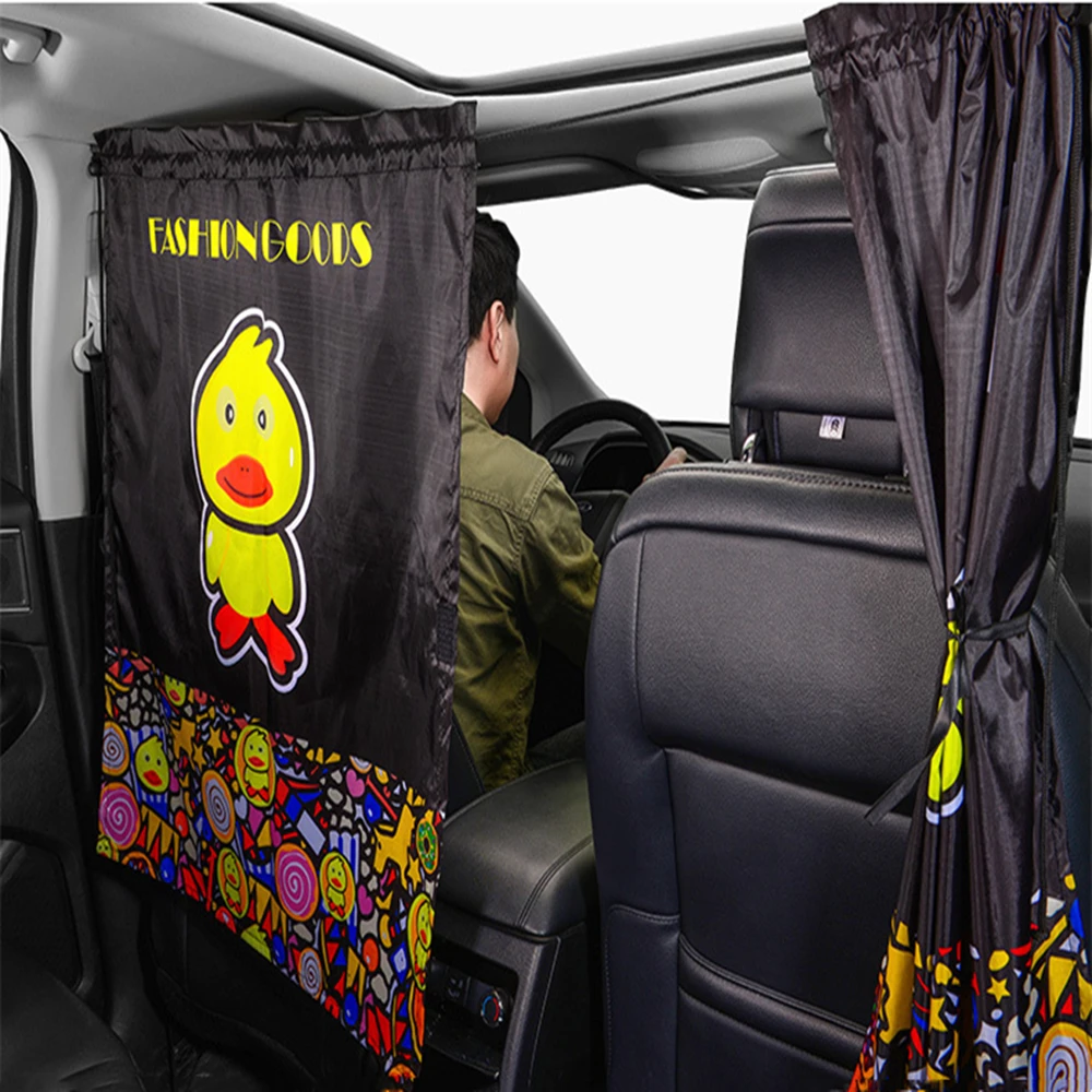Uber Taxi Car Curtain Cab Isolation Cover Front Back Row Partition Screen Privacy Protection Sun Shade Auto Styling Accessories