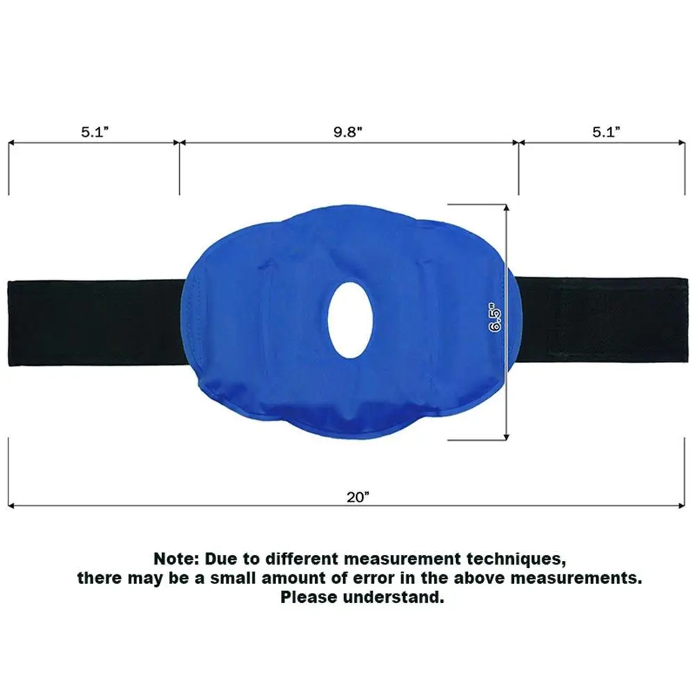 

Knee Ice Gel Cold Pack For Knee Reusable With Strap - Perfect For Replacement Surgery Swelling Joint Pain Relief Arthritis