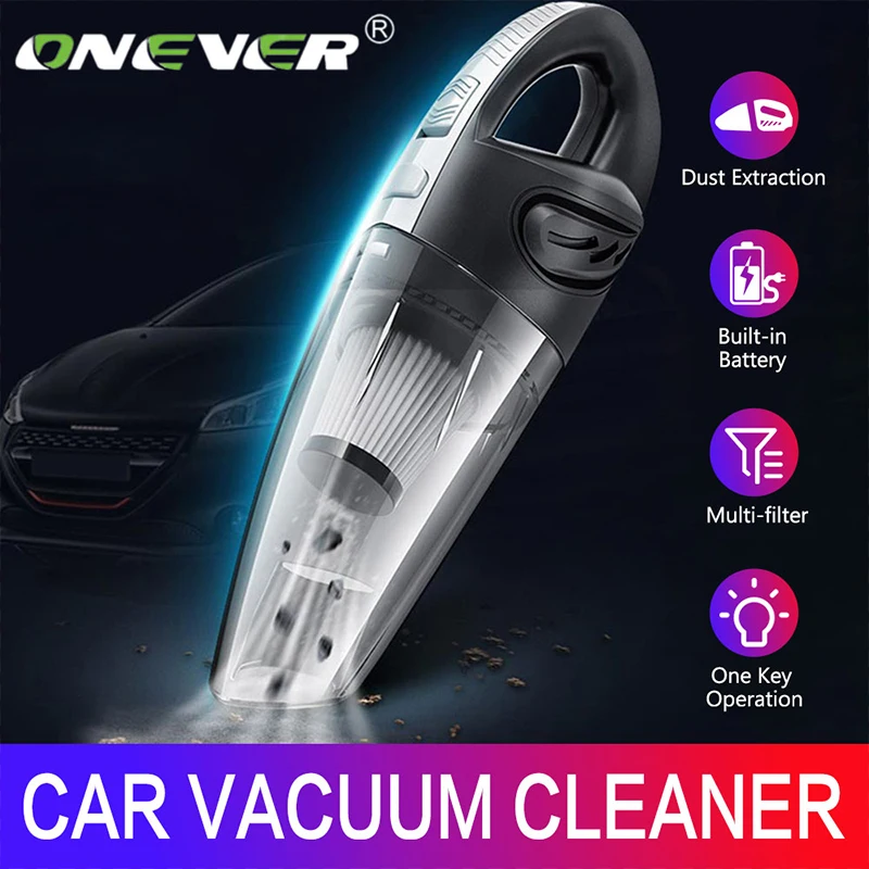 Беспроводной автомобильный пылесос ONEVER для сухой и влажной уборки 5000 Па|Пылесос|