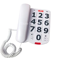 Corded Big Button Telephone for Old People  Wired Landline Phone for Seniors  Visually Impaired Desk Phone for Grandpa Grandma