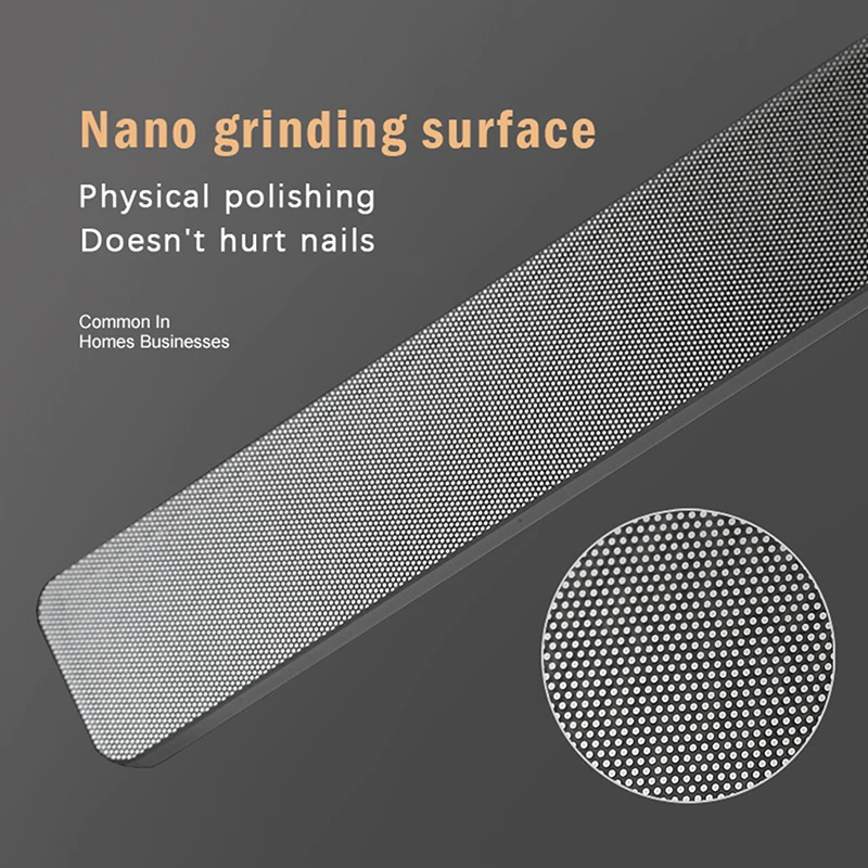 

1PC Nano Glass Nail File Sanding Polishing Professional Transparent Shiny Grinding Buffer Glass Cleanable Nail Art Manicure Tool
