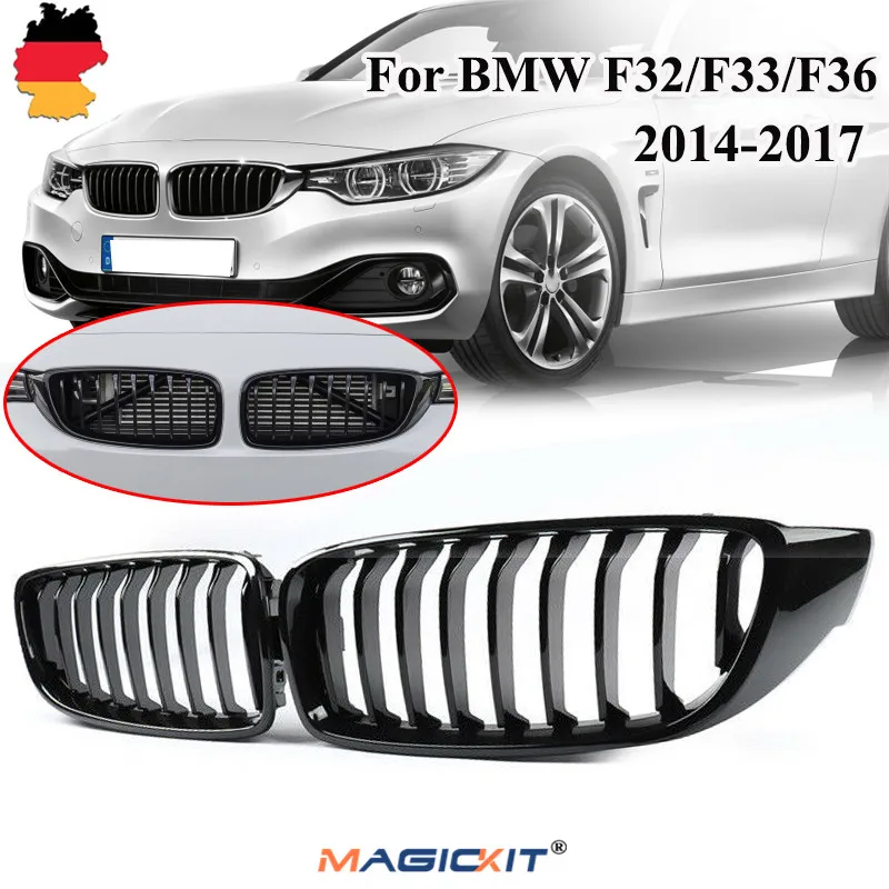 Передние решетки MagicKit для BMW 4 серии 2014 2016 F32/F32/F36 420i 428i 435i глянцевый