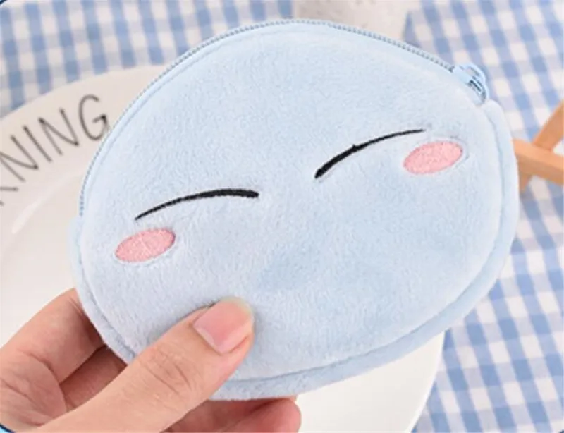 Anime Cartoon That Time I Got Reincarnated as a Slime Coin Purse Change Plush Wallet Halloween Cosplay Christmas Gift |