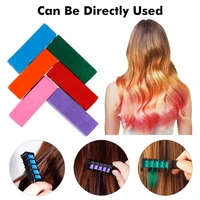 temporary pro hair dye 6 colors mini hair chalks crayons for hair color multicolor hair dye comb hair care styling tools tslm1