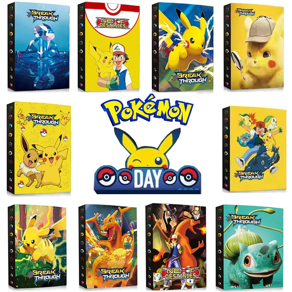 

27 Style Anime Pokemon Game Card 4 Geka Pack can hold 240 cards Book Pokemon Collection Kaka Book