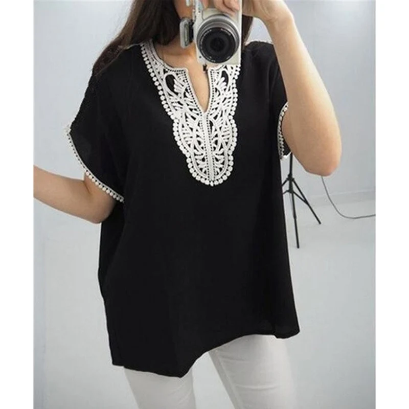 Женская шифоновая футболка женские сексуальные топы с коротким рукавом