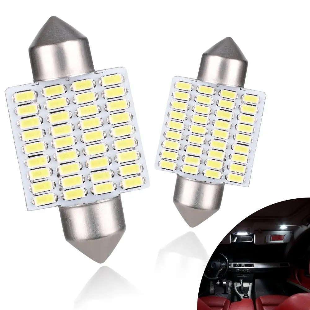 AGLINT 2 шт 36 мм 3014 SMD гирлянда светодиодные лампы C5W Используется для внутренних