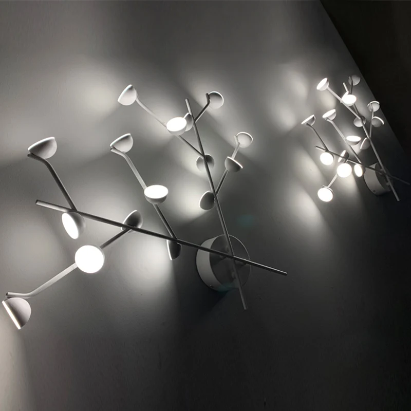 Творческая личность белая ветка люстра вилла модель гостиная главный светильник