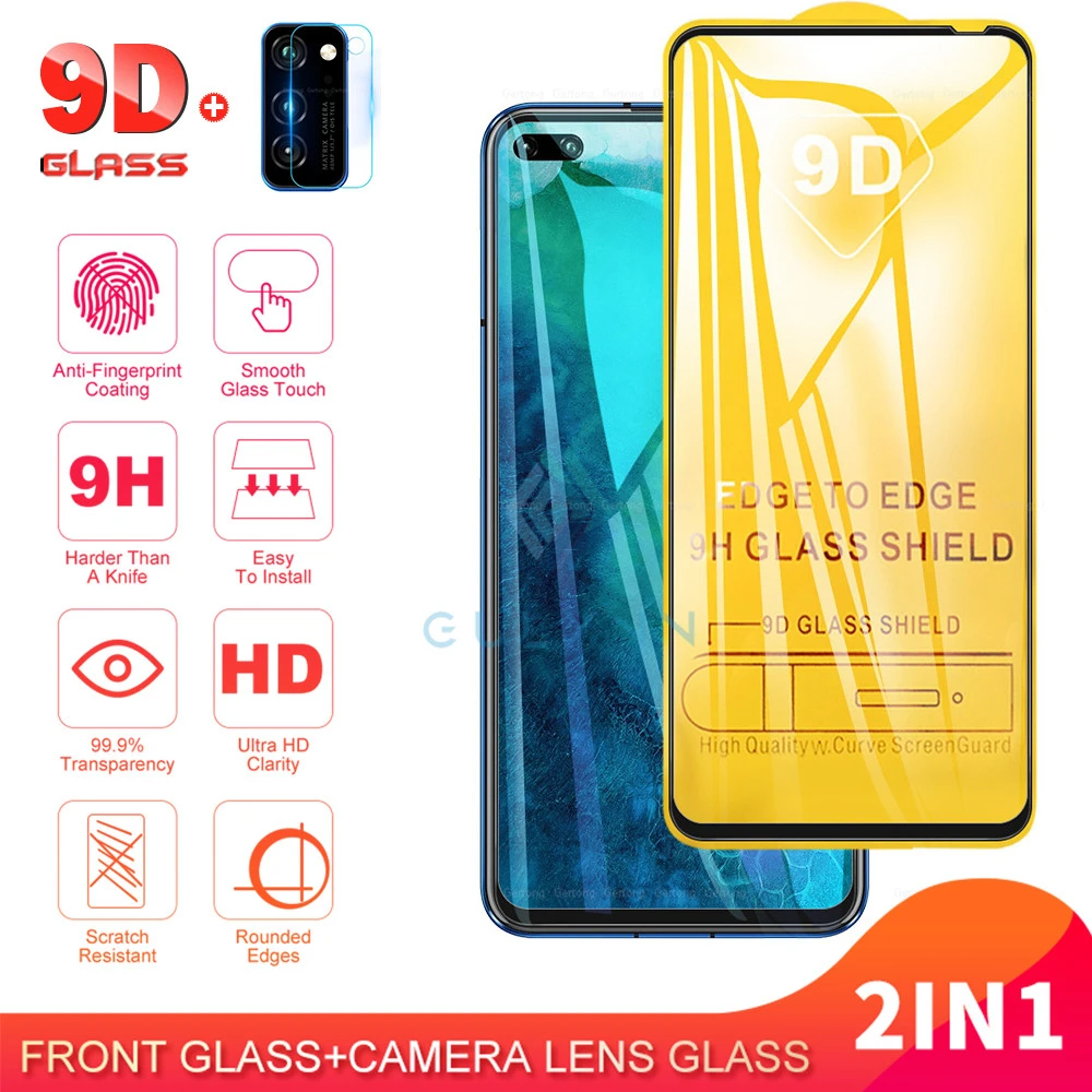 Защитное стекло 9D для Huawei Honor 9X 10 20 Pro Lite Премиум камеры на P30 Nova 5i 6 5T P Smart Plus Z пленки
