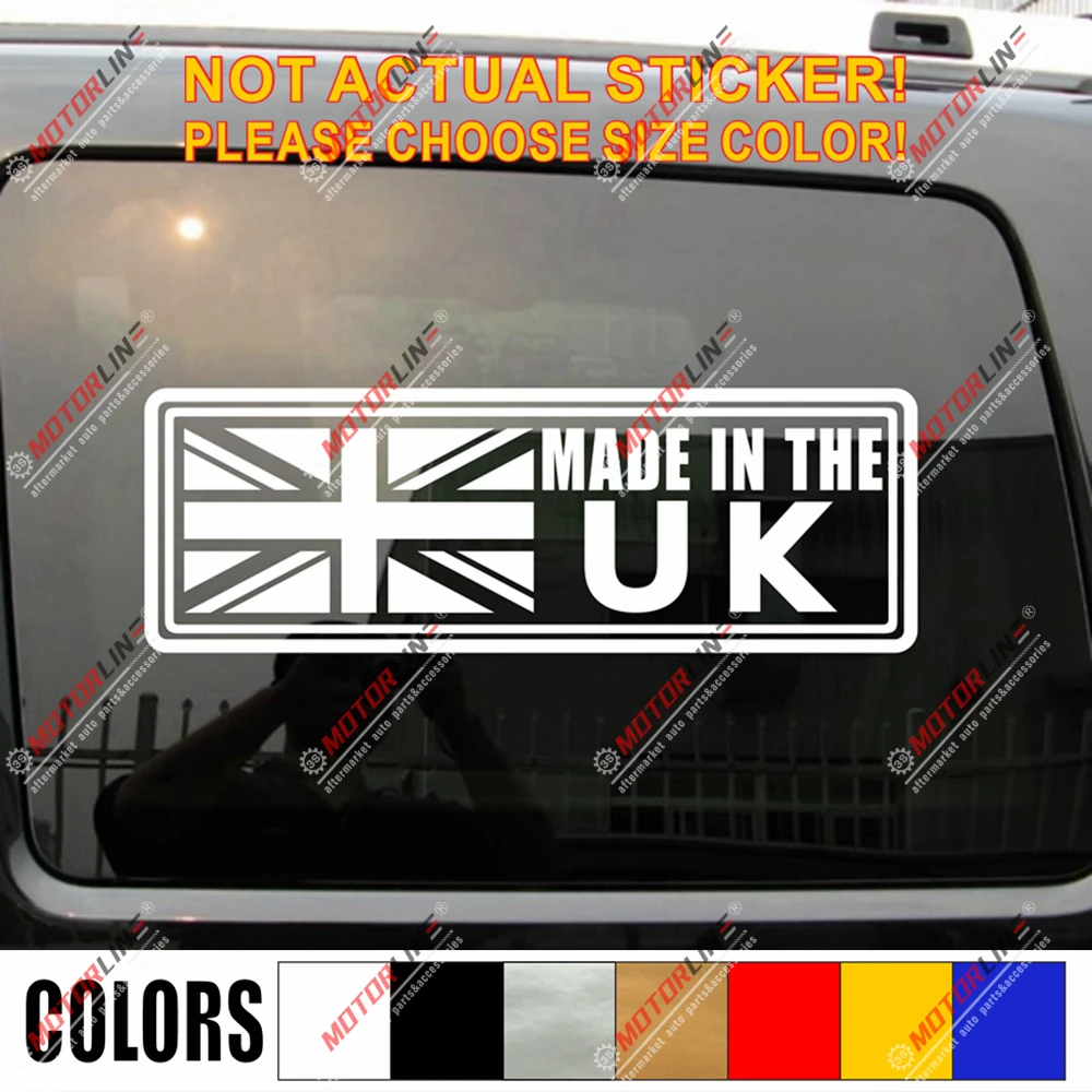 Сделано в Великобритании Юнион Джек флаг наклейка Наклейка Британский