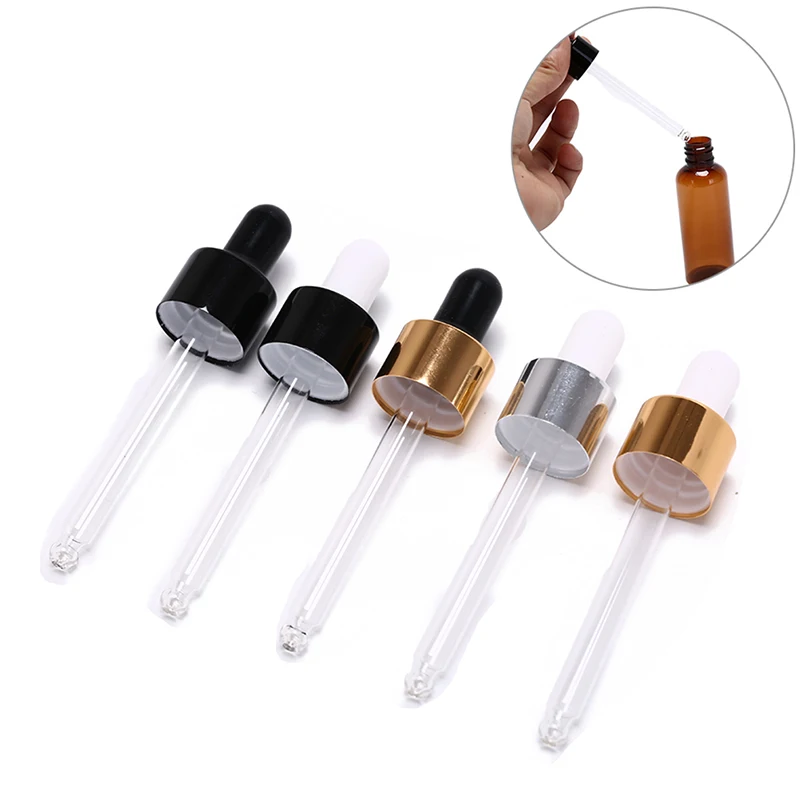 

Amber Glass Dropper Bottle Refillable Tea Tree Oil Essential Aromatherapy Perfume Container Liquid Pipette Bottle