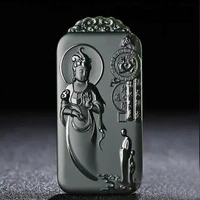 new hetian jade pendant guanyin brand blessing necklace as a christmas gift for men