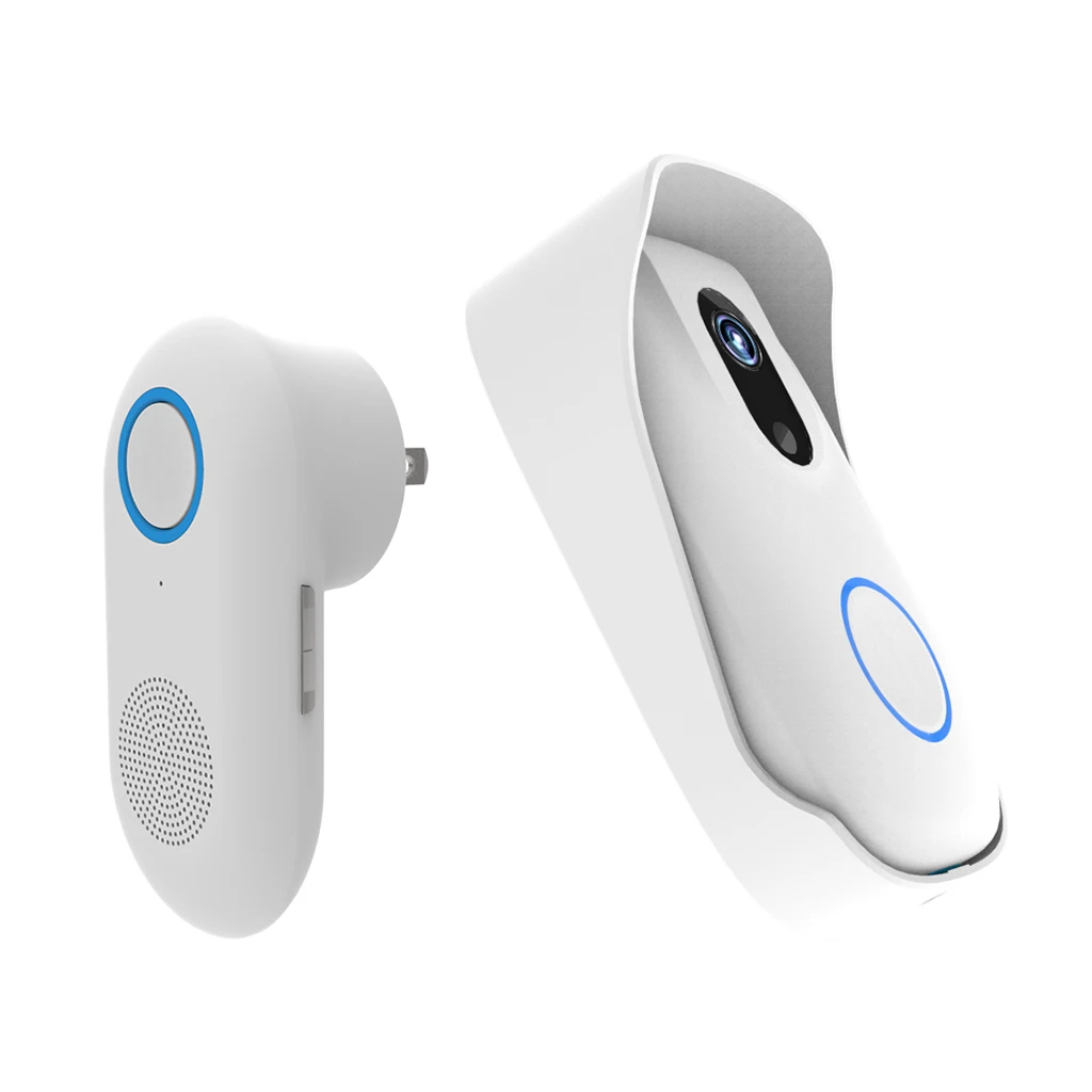 

Smart Camera Doorbell, Sanpshot 2MP HD Cam, Home Security System, US Plug