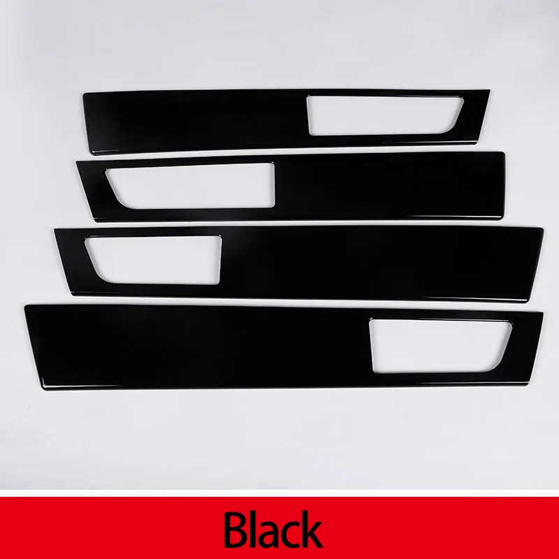 4 шт. для Land Rover Discovery 4 RL4 2010-2016 ABS черная древесина внутренняя дверная ручка панель Крышка отделка автомобильные аксессуары