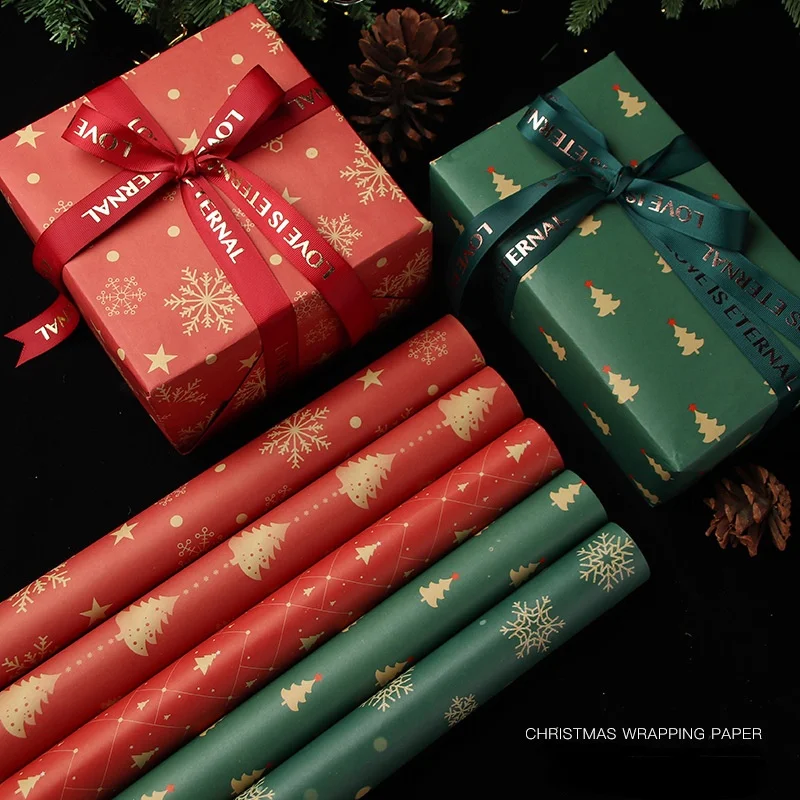 

10pcs New Two-color Printing Flower Bouquet Wrapping Paper Gift Wrapping Paper Wrapping Material