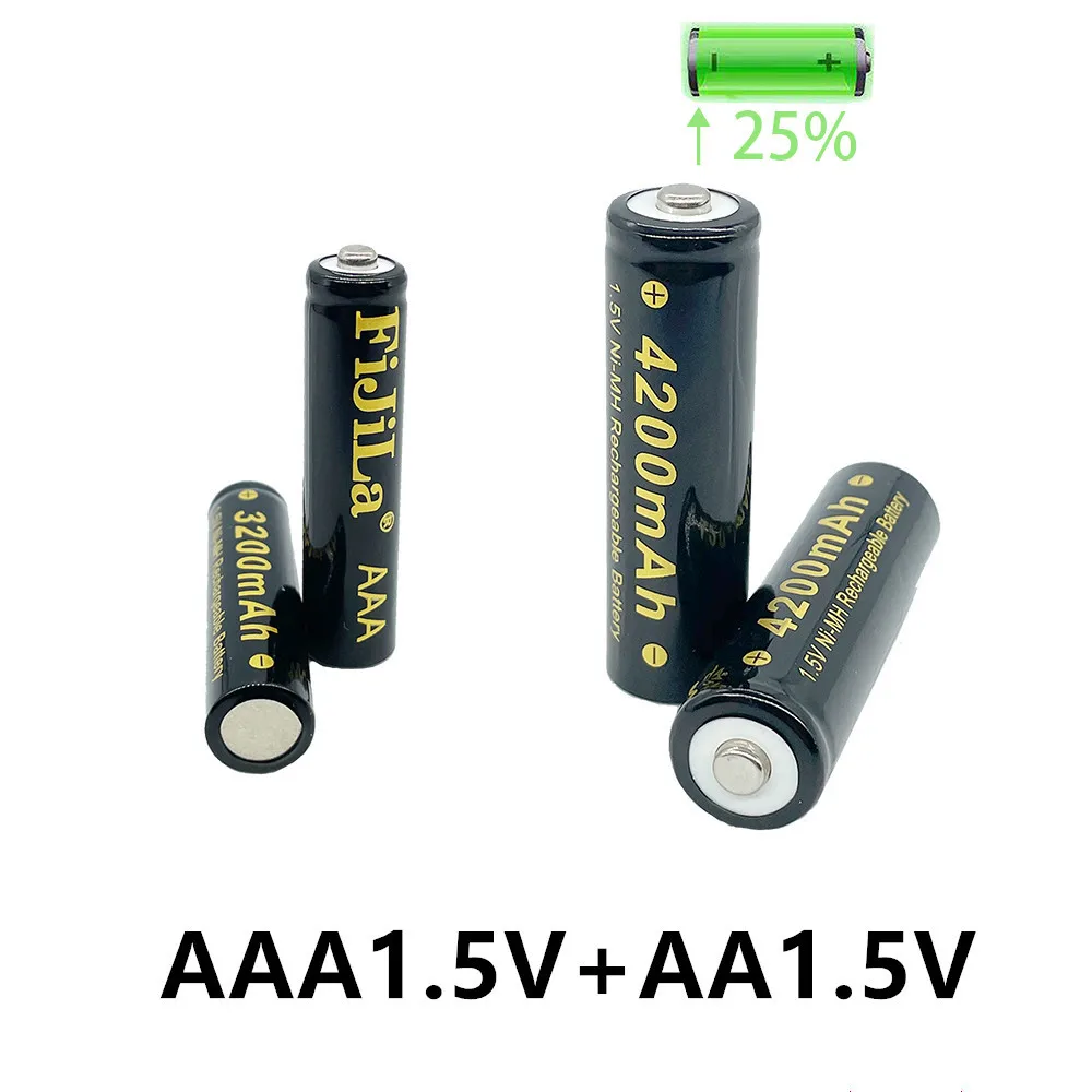4 40 шт. 1 5 V AAA + A набор никель металл гидридных Перезаряжаемые Батарея 42000 3200 мА ч
