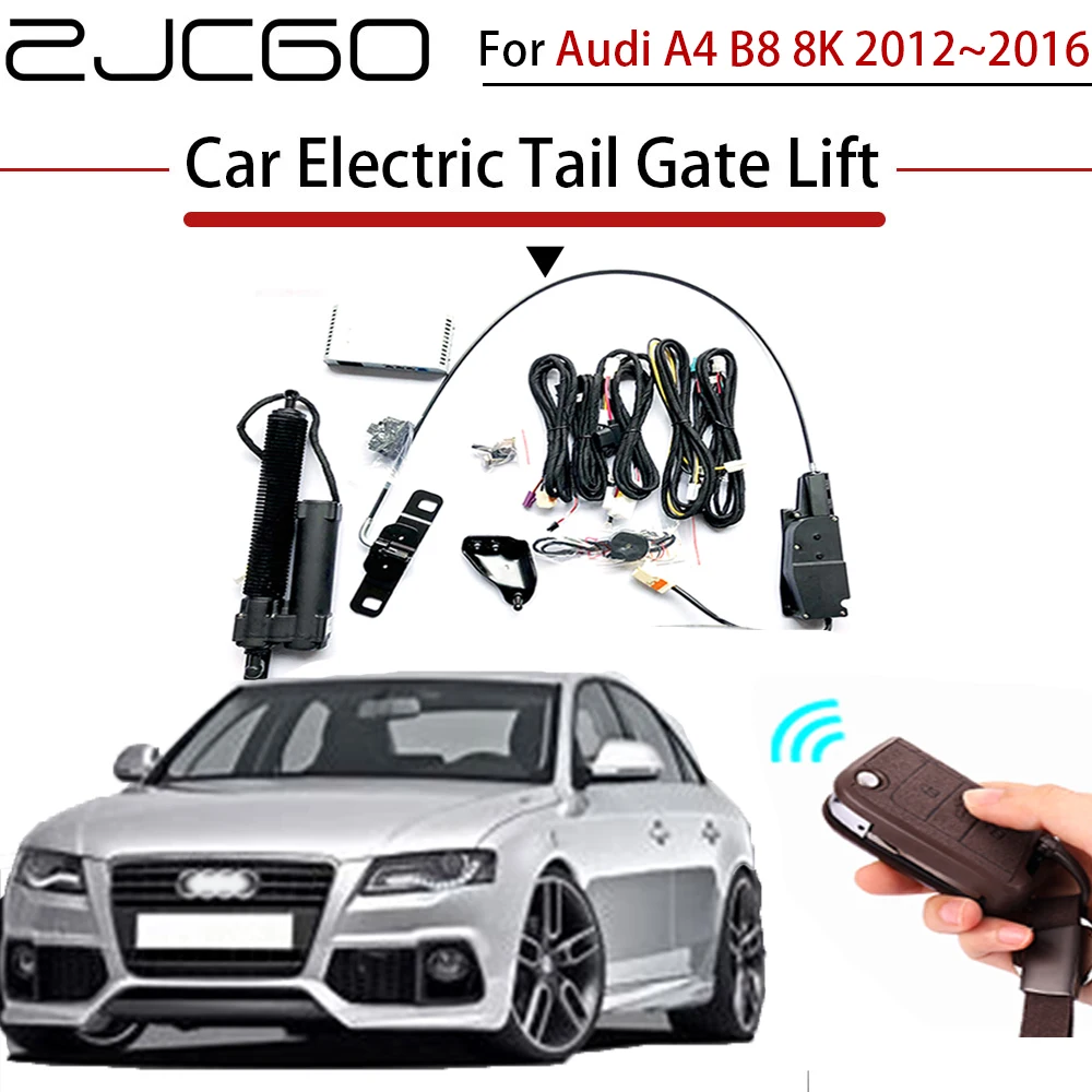 

ZJCGO Car Electric Tail Gate Lift Trunk Rear Door Assist System for Audi A4 B8 8K 2012~2016 Original Car key Remote Control