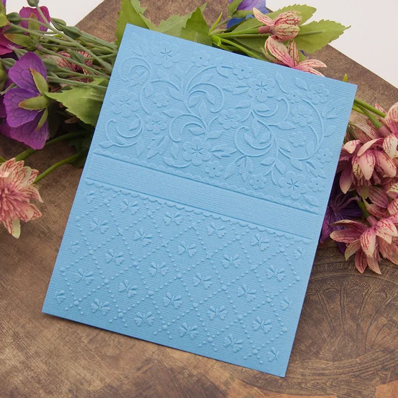 Flower Butterfly Plastic Embossing Folders Stencils Template Molds Scrapbooking Paper Crafts Cards Making DIY Album Decoration | Дом и сад