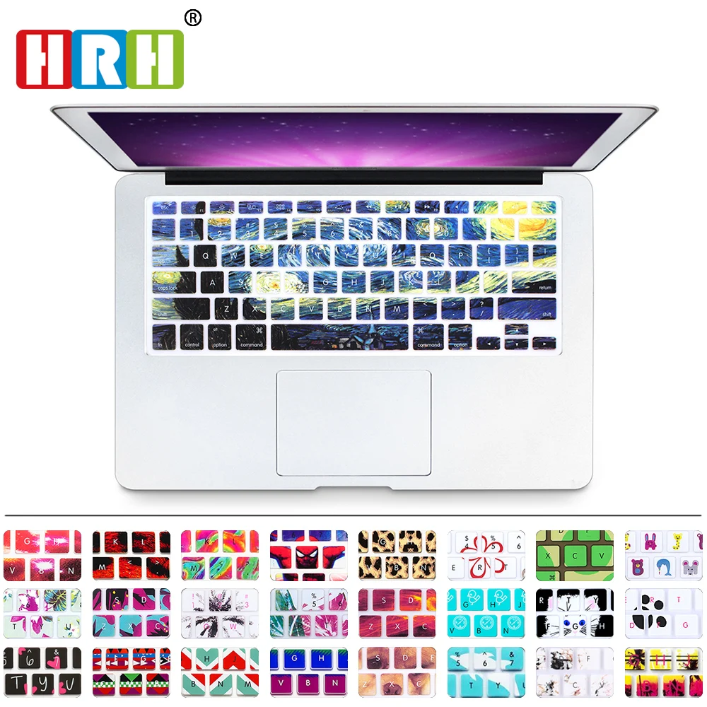 Силиконовая накладка на клавиатуру HRH Звездная ночь наклейка с клавиатурой для